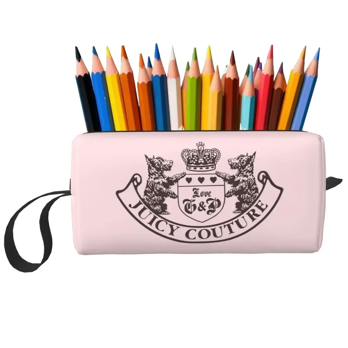 y2k juicy couture crest – trousse de maquillage, organisateur de cosmétiques, trousse de rangement, trousse de