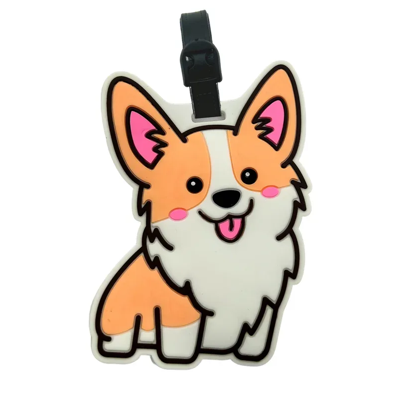 accessoires de voyage tendance, animaux mignons, étiquettes de bagages, sacs de voyage en silicone, accessoires d'identification, porte-bagages, cartes d'embarquement, porte-objets
