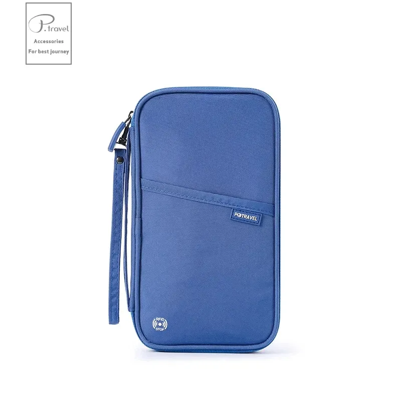 sac de rangement de portefeuille de passeport de voyage avec porte-carte, étui à documents pour famille, sac de rangement d'argent pour billets à bandoulière pour voyage à l'étranger