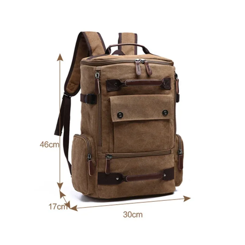 sac à dos pour hommes sac à dos en toile vintage sac d'école sacs de voyage pour hommes sac à dos de grande capacité sac à dos pour ordinateur portable sac de haute qualité