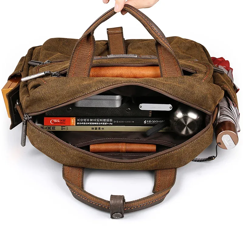 sacs messager en toile rétro ruil 2022, multifonctionnels, pour hommes, sacoche d'épaule, sac de voyage décontracté, sacoche à outils, sac vintage, mallette