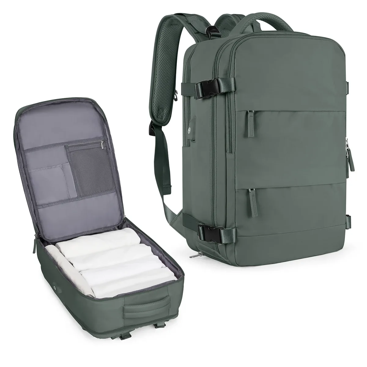 grand sac à dos de voyage pour hommes, sac à dos étanche pour ordinateur portable approuvé par le vol de la compagnie aérienne, sac à dos de transport antivol, sac à dos de randonnée