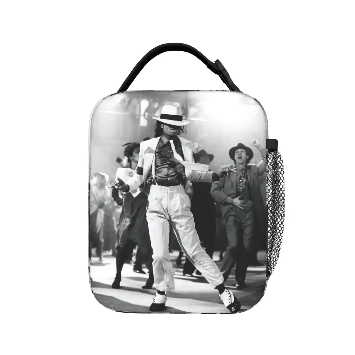 mj king of pop smooth criminal sac isotherme pour le déjeuner, sac isotherme, boîte à lunch, sac fourre-tout pour hommes et femmes, plage, extérieur