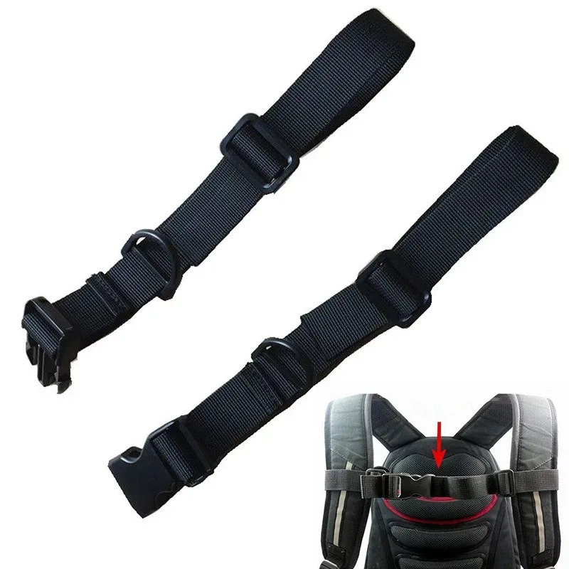harnais de sangle de sac de poitrine pour sac à dos antidérapant, sangles à clip à boucle réglable pour sac tactique de camping en plein air, accessoires de ceinture fixe