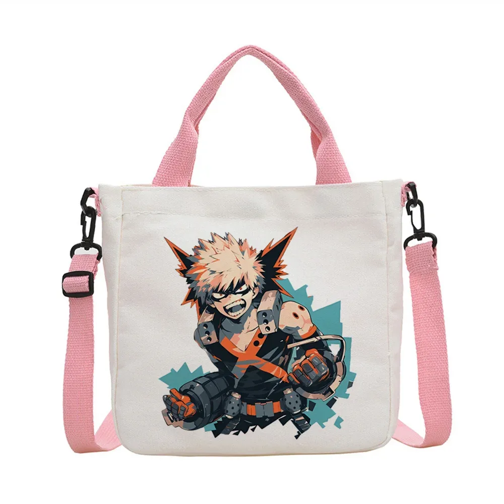 sac fourre-tout pliable my hero academia bakugo, sac de courses en toile, sac cabas femme