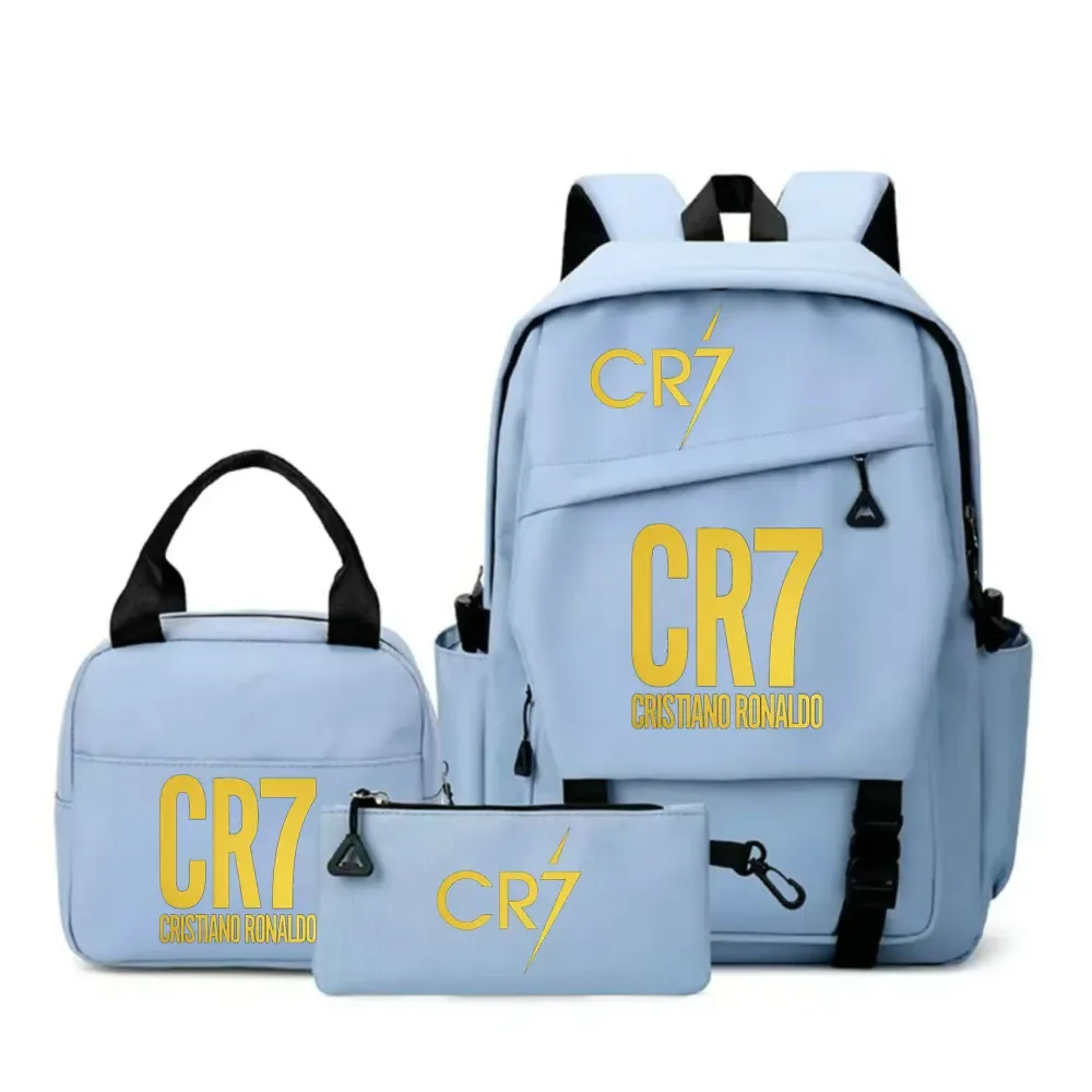 sac à dos cr7 pour étudiants, femmes et hommes, sac à dos tendance pour ordinateur portable, sac à dos quotidien pour adolescents, sac messager