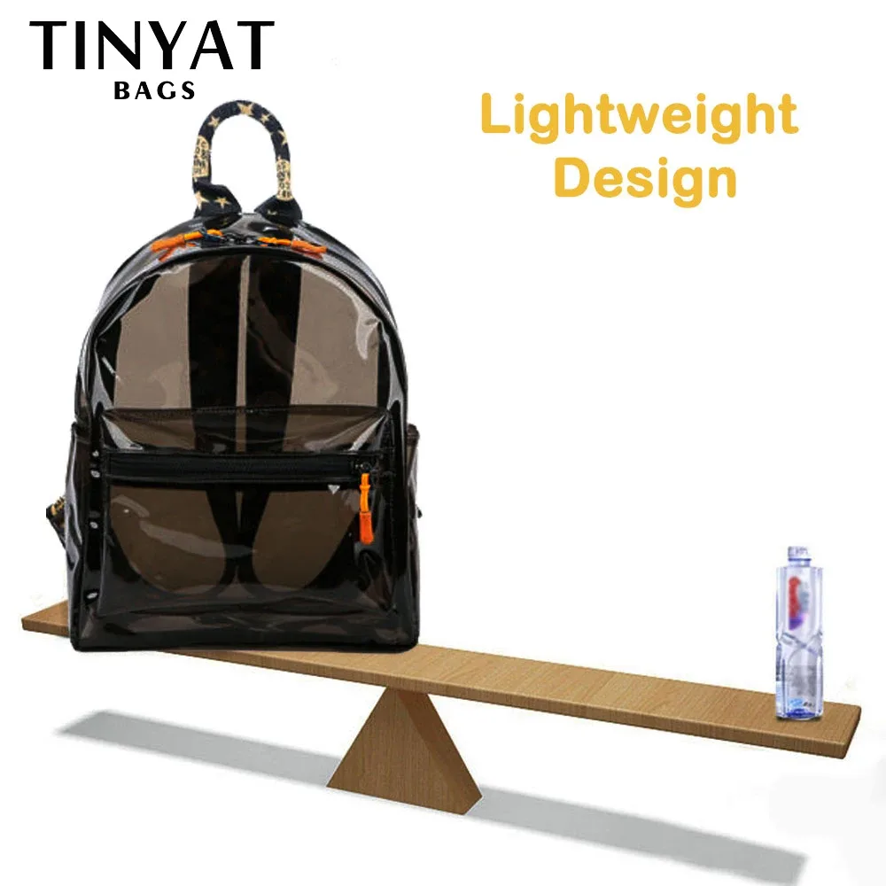 tinat fashion – sac à dos transparent pour femmes, mini sac à dos mignon de voyage, sac à dos d'école, sac d'étudiant pour filles, mochila pour enfant