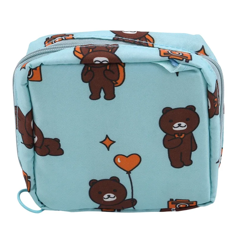 ensemble de petits sacs à cosmétiques pour femmes, mini serviettes hygiéniques à fermeture éclair pour filles, sacs de maquillage pour rouge à lèvres, pochette de rangement pour écouteurs et pièces de monnaie