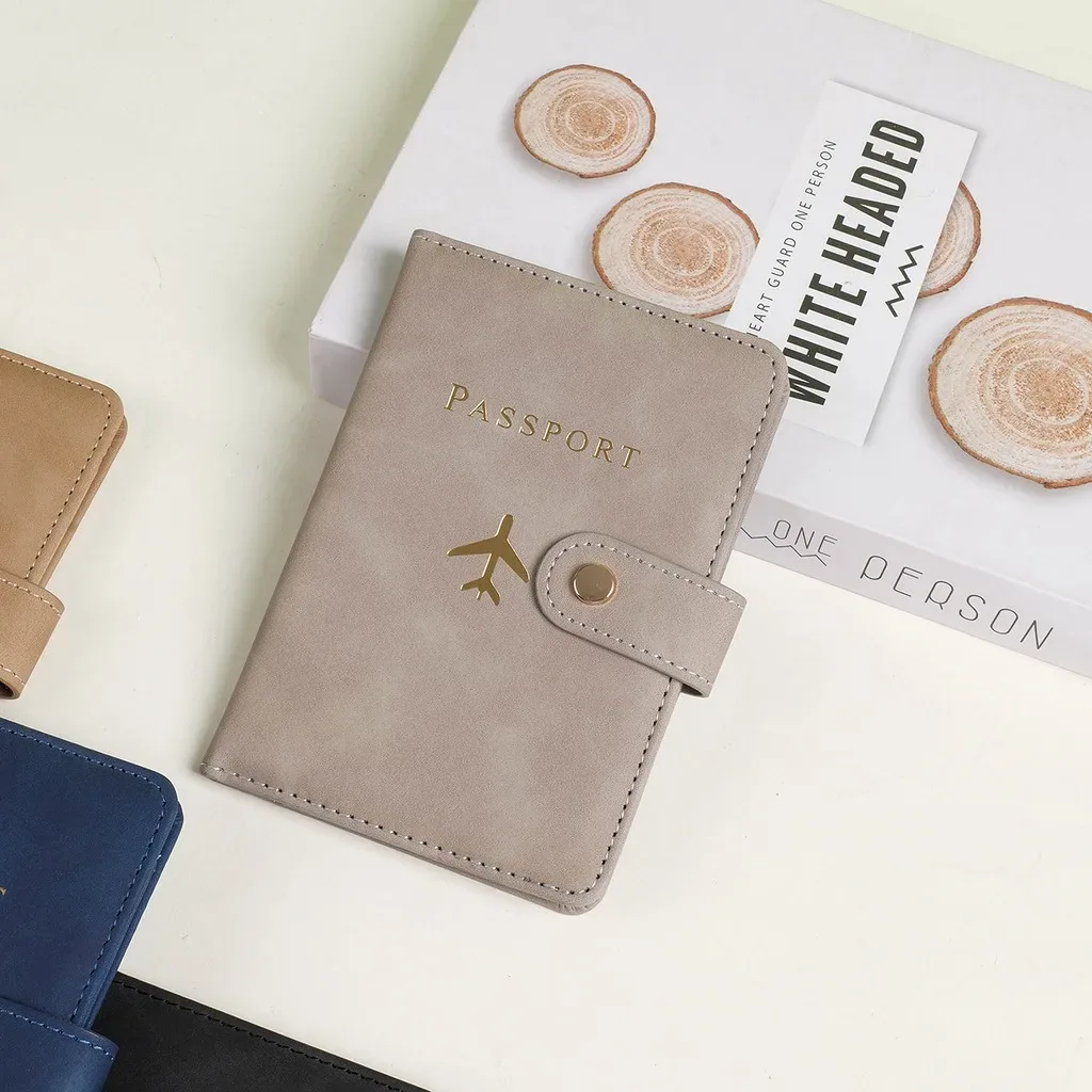 porte-passeport multi-fentes unisexe avec blocage rfid, étui de passeport portable, protection contre le blocage rfid pour les documents de voyage
