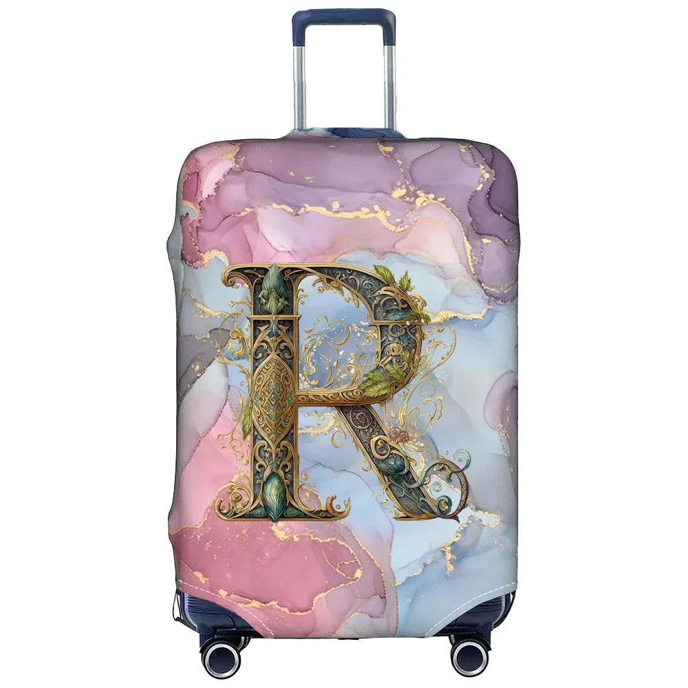 housse de protection pour bagages en tissu extensible, étui de protection pour valise série graphique, housse anti-poussière pour bagages, valise adaptée de 18 à 32 pouces