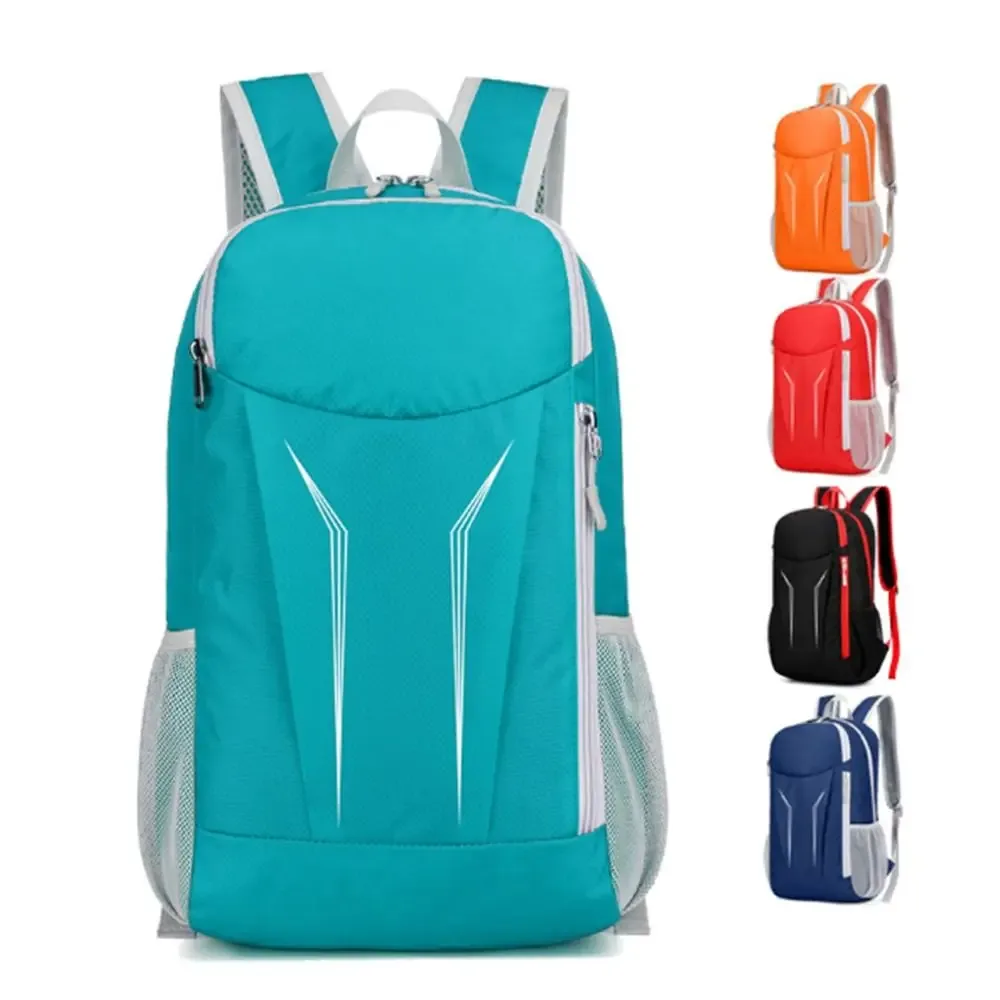 sac à dos de randonnée pliable décontracté, sac à dos de cyclisme en nylon avec fermeture éclair, imperméable, grande capacité, sac à dos de voyage pour femmes