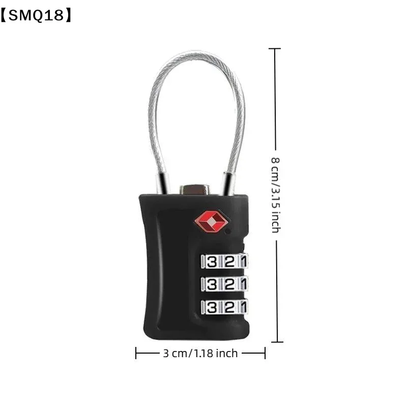 serrure de voyage tsa à code modifiable, serrure à 3 chiffres, portable, en alliage de zinc, pour valise, sac à dos,【smq】