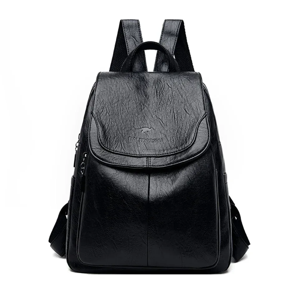 sac à dos en cuir véritable pour femme, sac à dos pour femme, sacs d'école pour adolescentes, mode initiée, 2024