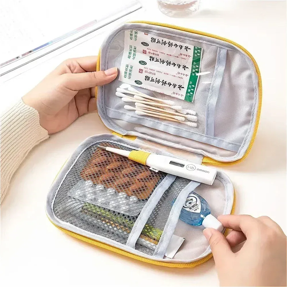 sac de rangement portable, sac de médicaments d'urgence de premiers secours, organisateur de survie de pilules en plein air, kits d'urgence, paquet d'accessoires de voyage