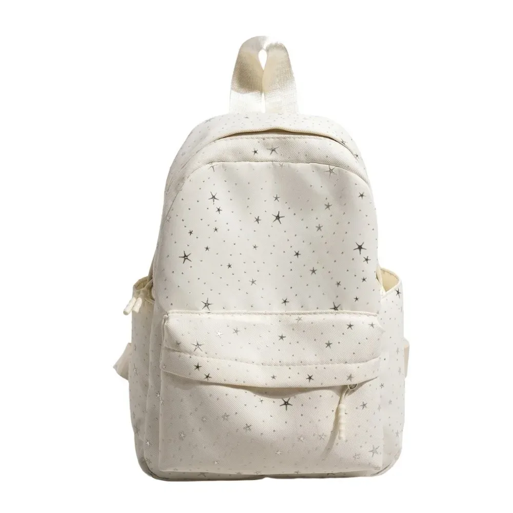 sac à dos étoile imprimé mignon, léger, grande capacité, en nylon, sac à bandoulière, style universitaire, sac d'école pour étudiants, cadeau