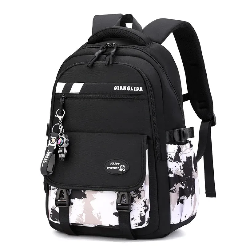 sac à dos pour adolescents avec pendentif, motif camouflage graffiti, sac à bandoulière pour garçons, sac d'école imperméable, sacs à dos de sport et de voyage
