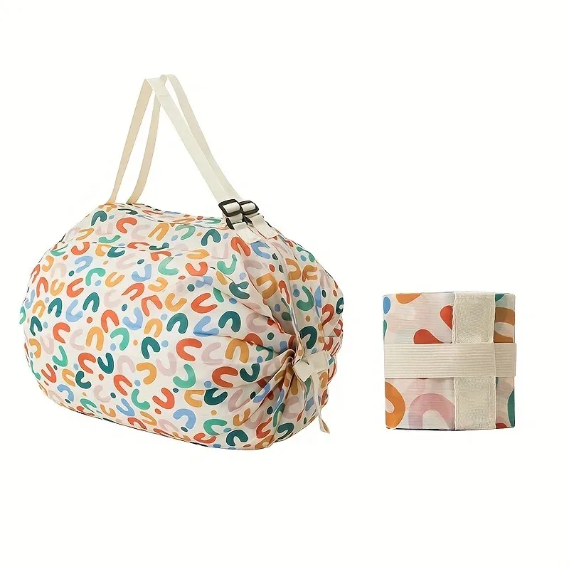 sac de rangement pliable avec poignée, sacs à main de voyage portables camouflage, sac de shopping de grande capacité