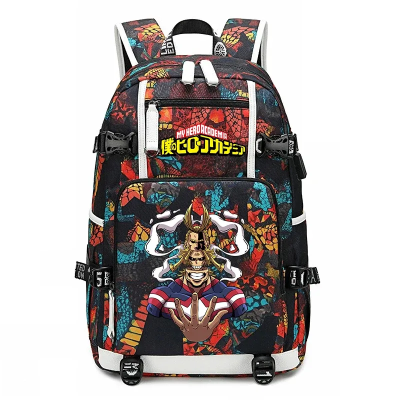 sac à dos d'école imprimé my hero academia, sac à dos unisexe de grande capacité pour garçons et filles, sac à dos de voyage décontracté