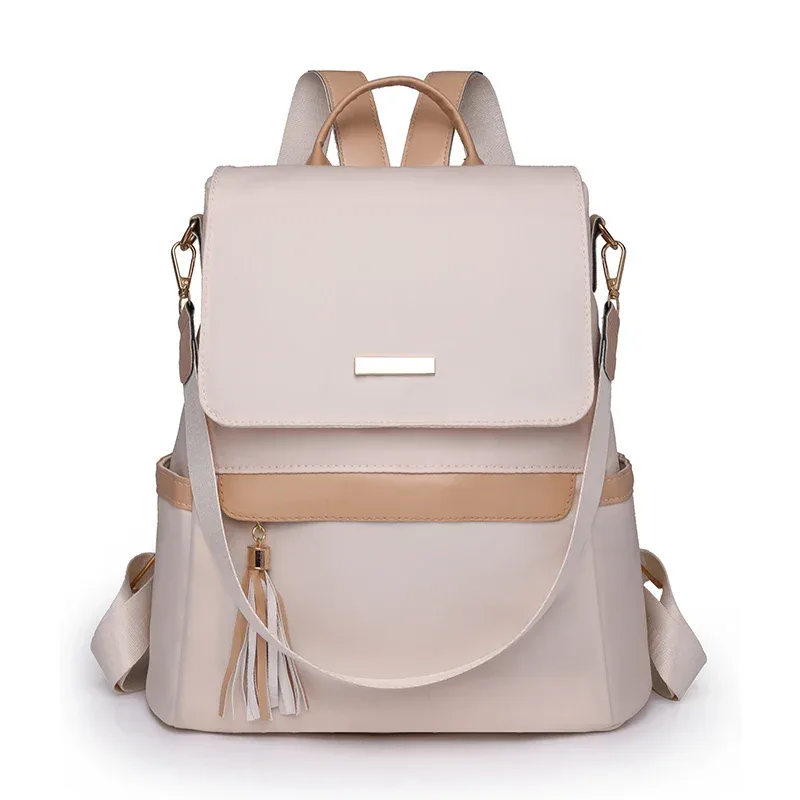 sacs à dos à compartiment intérieur softback pour femmes, sacs à dos en nylon à fermeture éclair, décontracté, solide, grande capacité, haute qualité, 2024