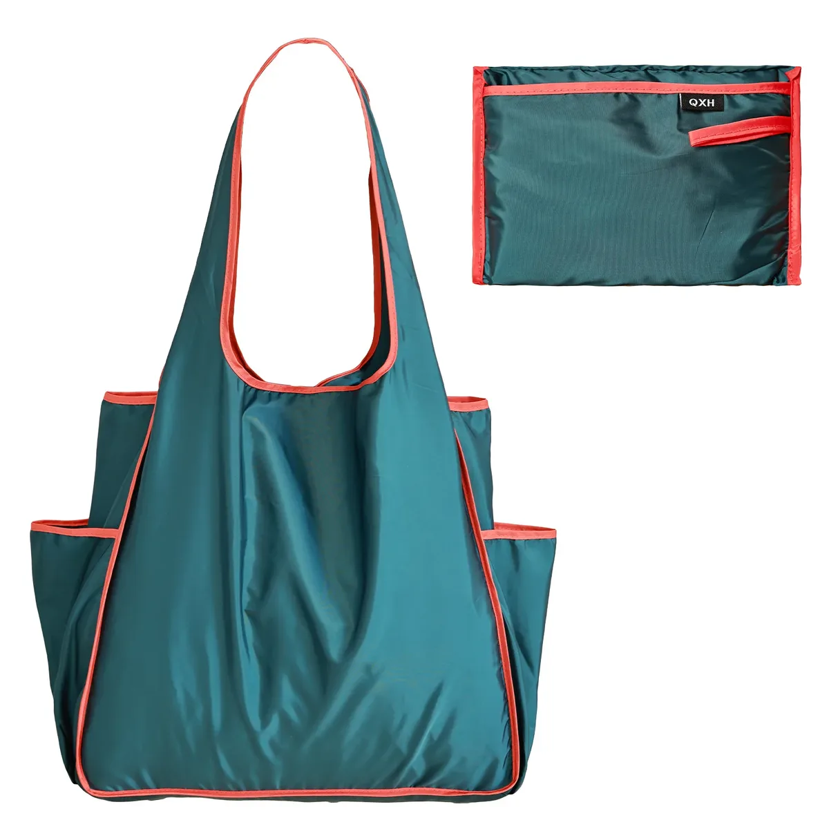 sac de courses portable écologique, sac de rangement de grande capacité, sac à bandoulière étanche, sac de courses pliable pour la plage