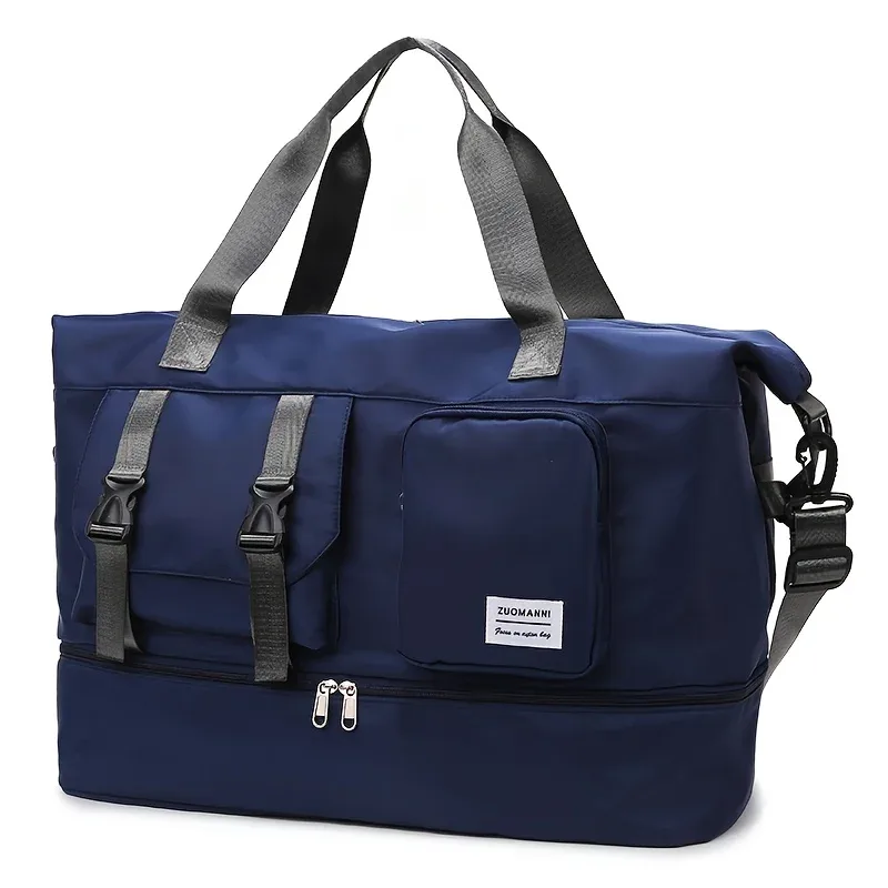 sac de voyage à grande capacité pour femmes, sac de week-end pour la nuit avec compartiment à chaussures, sac de sport avec poche étanche