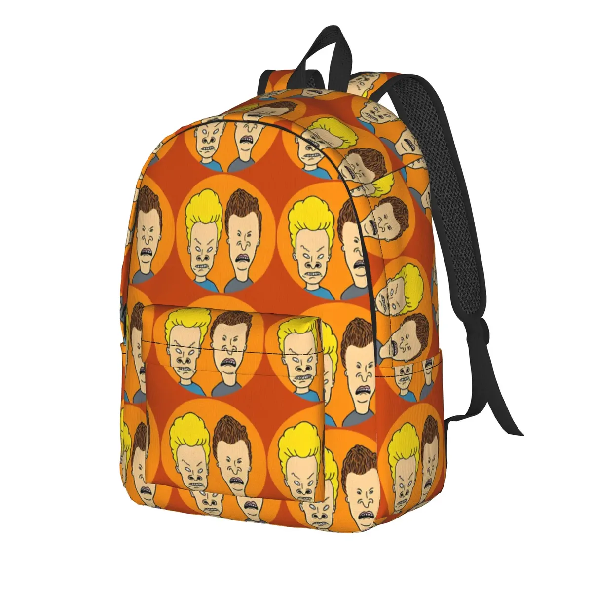 Sac à dos portable vintage pour la rentrée scolaire, sac à dos d'animation Beavis and Butt Head pour hommes et femmes, sac à dos pour ordinateur portable