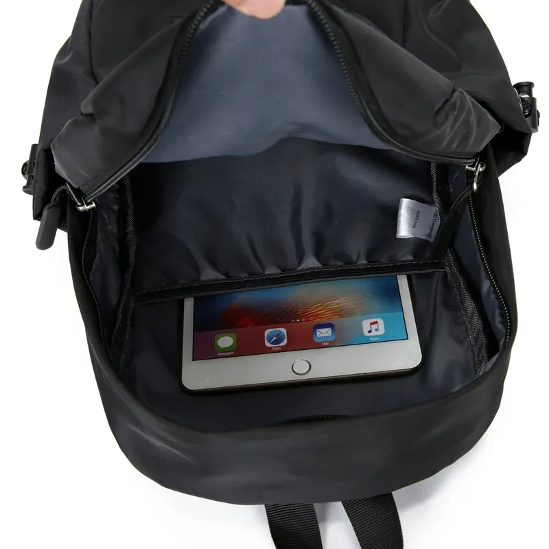 mini sac à dos pour hommes, petit sac d'école à bandoulière noir pour hommes, toile de styliste, étanche, sport, voyage, 2023