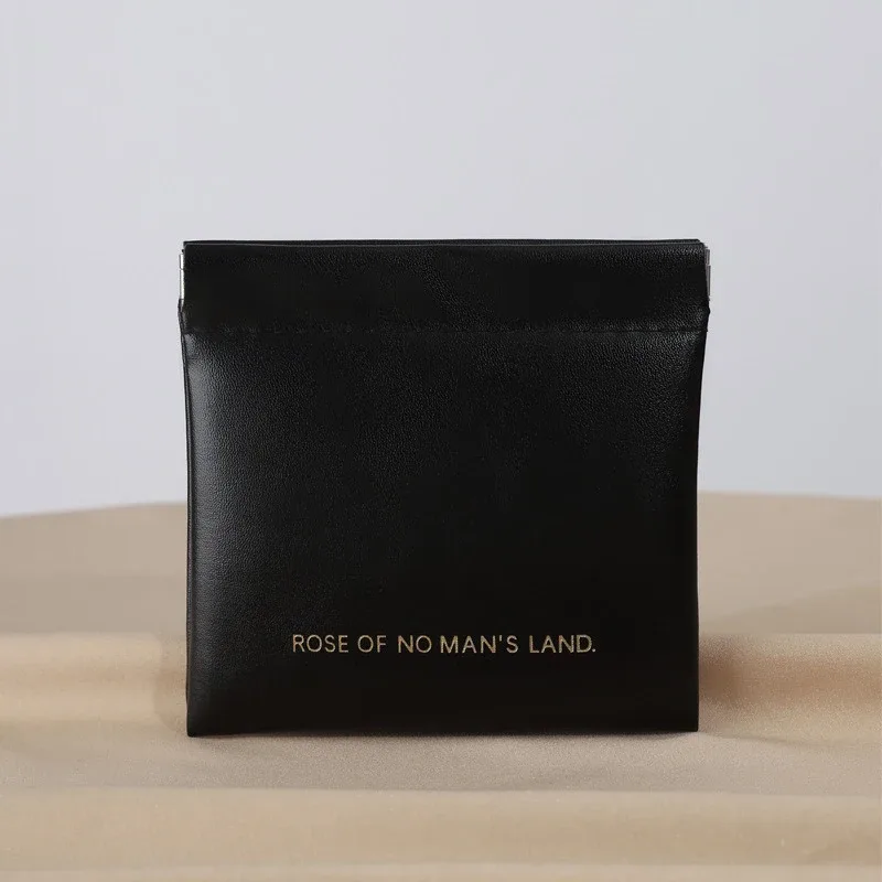 mini sac à fermeture automatique en pu, sac de rangement portable pour écouteurs, câbles de charge, portefeuille zéro, pièces de monnaie et rouges à lèvres