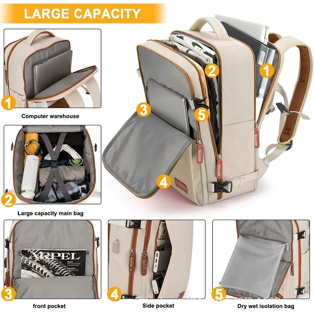 buylor sac à dos de voyage pour femmes et hommes 45x20x30 easyjet cabin sacs sacs à dos pour ordinateur portable sac à dos à main sac à dos décontracté pour le week-end