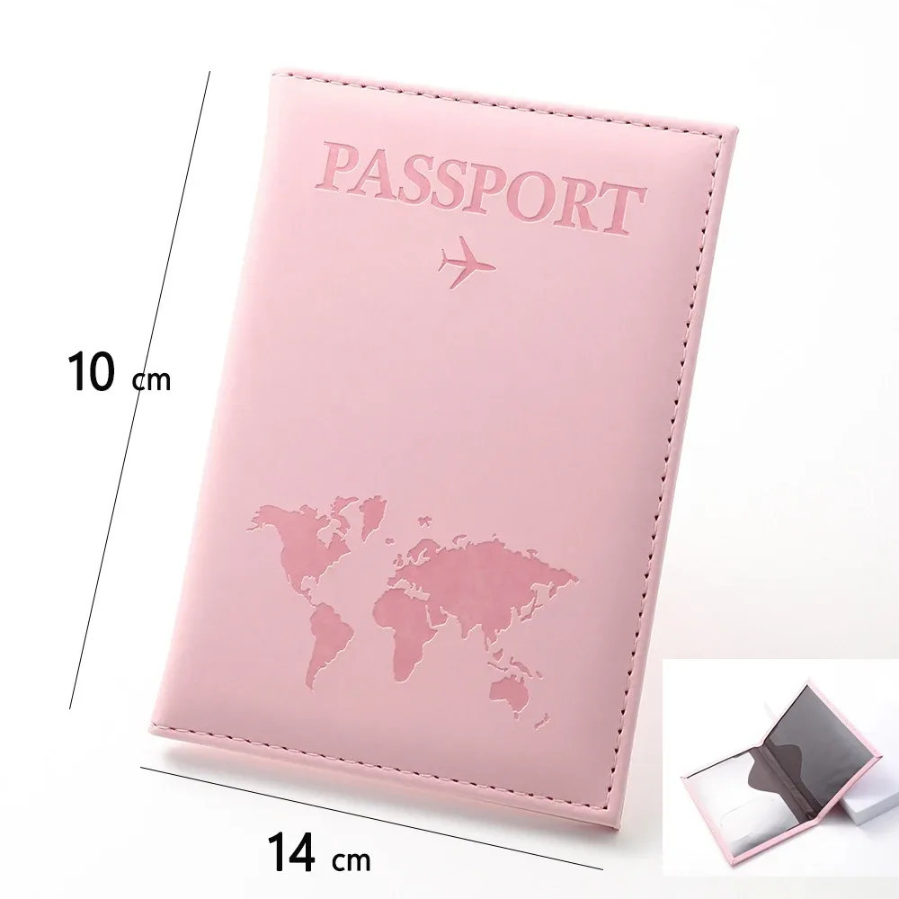 rfid anti blocage mince porte-passeport housse portefeuille de voyage pour hommes femmes multi-fonction id porte-carte bancaire accessoires