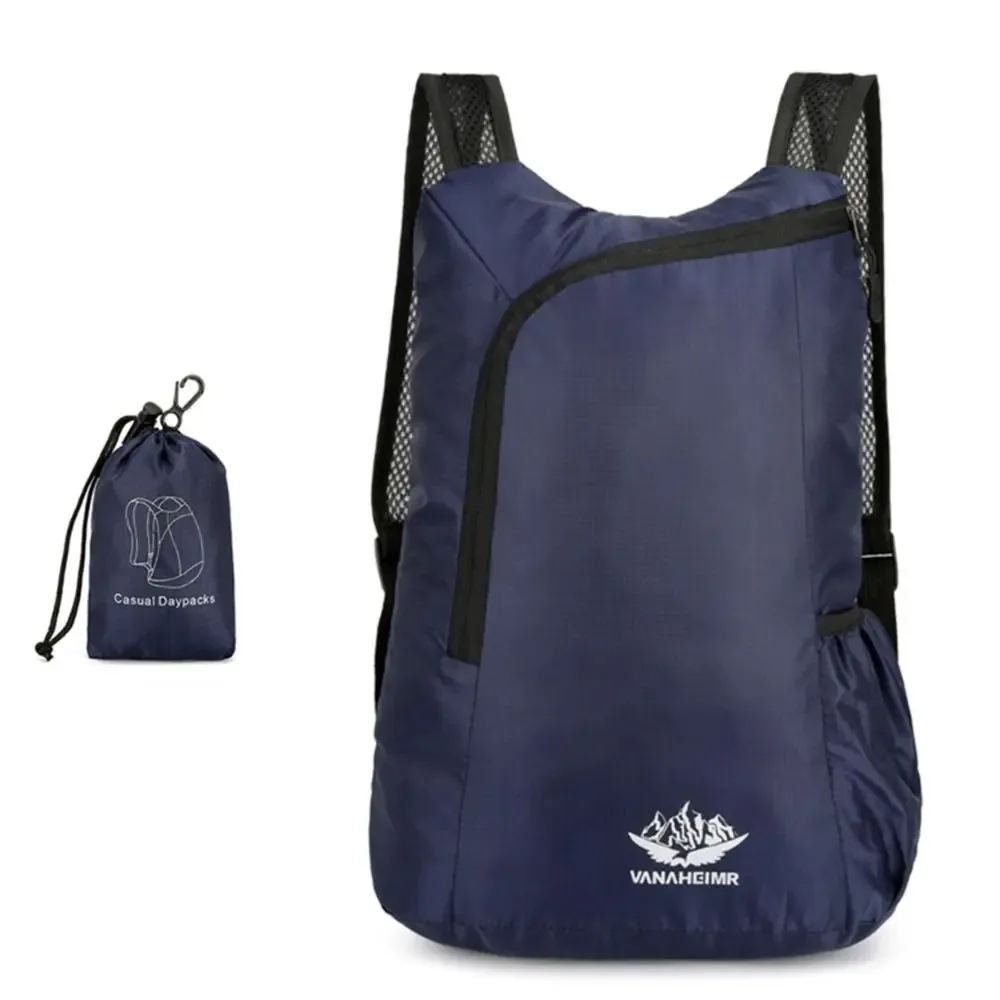 sac à dos de sport portable en nylon léger, sac à bandoulière pliable, sac de voyage d'escalade, sac à dos de randonnée en plein air