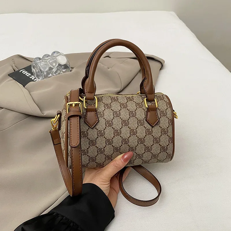 nouveau sac boston pour femme, style classique, motif floral, sac à bandoulière, sac à main en cuir souple, petit sac carré, usage quotidien
