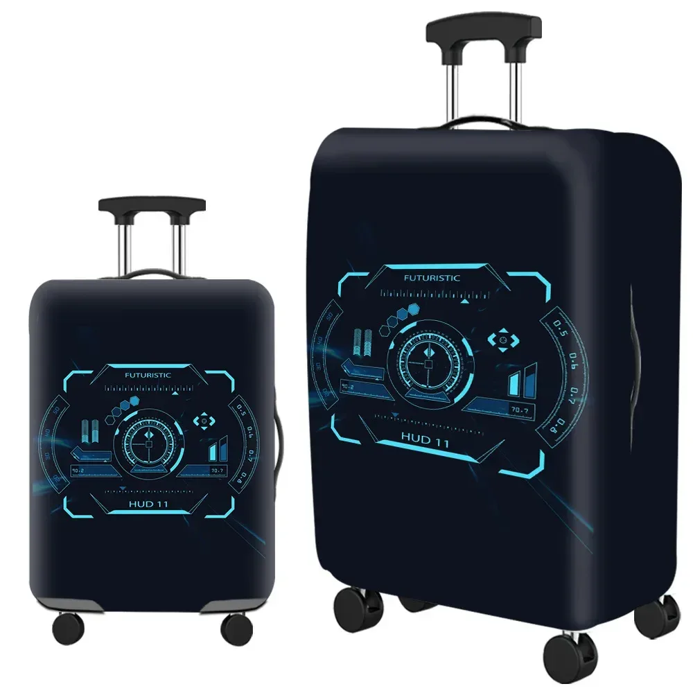 optics elastic world juste de protection pour bagages, fermeture éclair trempée, housses de valise pour sac de 18 à 32 pouces, housse de chariot, accessoires de voyage