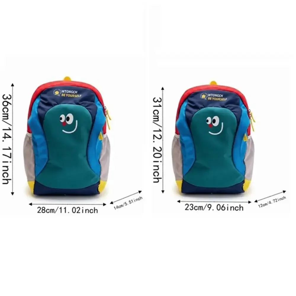 sac à dos ergonomique en tissu oxford pour enfants, sac à livres de maternelle à motif de dessin animé, sac à dos léger et durable, colorblock, pour étudiants