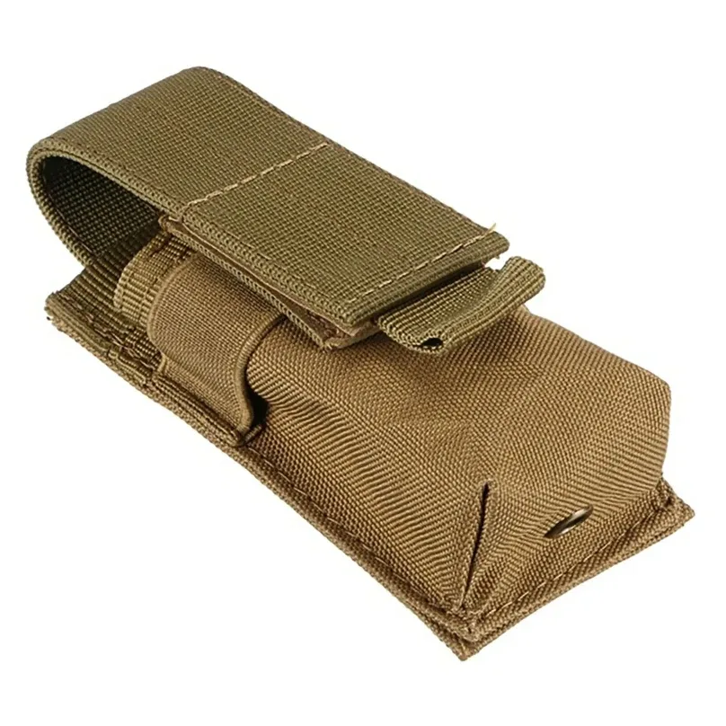 pochette tactique pour magazines, sac de rangement de camouflage avec crochet de ceinture, pochette pour lampe de poche de loisirs en plein air, ensemble de supports de lampe de poche