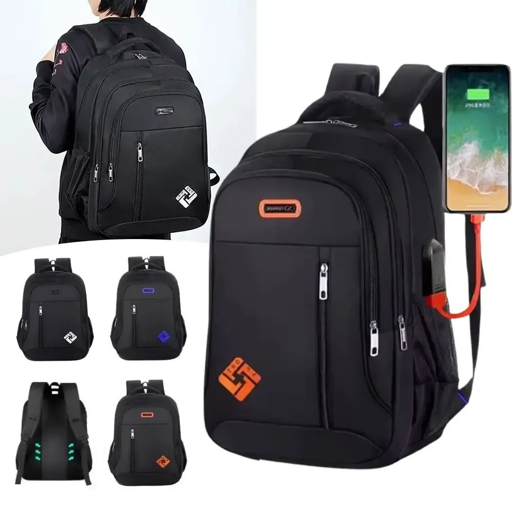 sac à dos multifonctionnel pour ordinateur portable d'affaires, avec port de chargement usb, grande capacité, sac d'ordinateur décontracté, étanche, résistant à l'usure