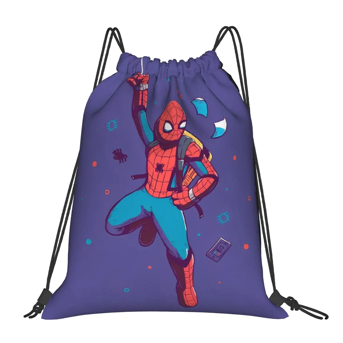 sac à cordon s-spiders heroes, sacs à dos de grande capacité, sacs de sport de football, sacs à cordon pour femmes
