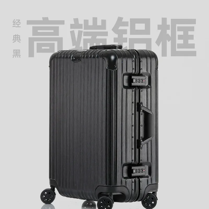 valise à cadre en aluminium 29 pouces tsa boîtier de chariot à serrure douanière roue universelle 20 "26" boîte d'embarquement à bagages valise de voyage