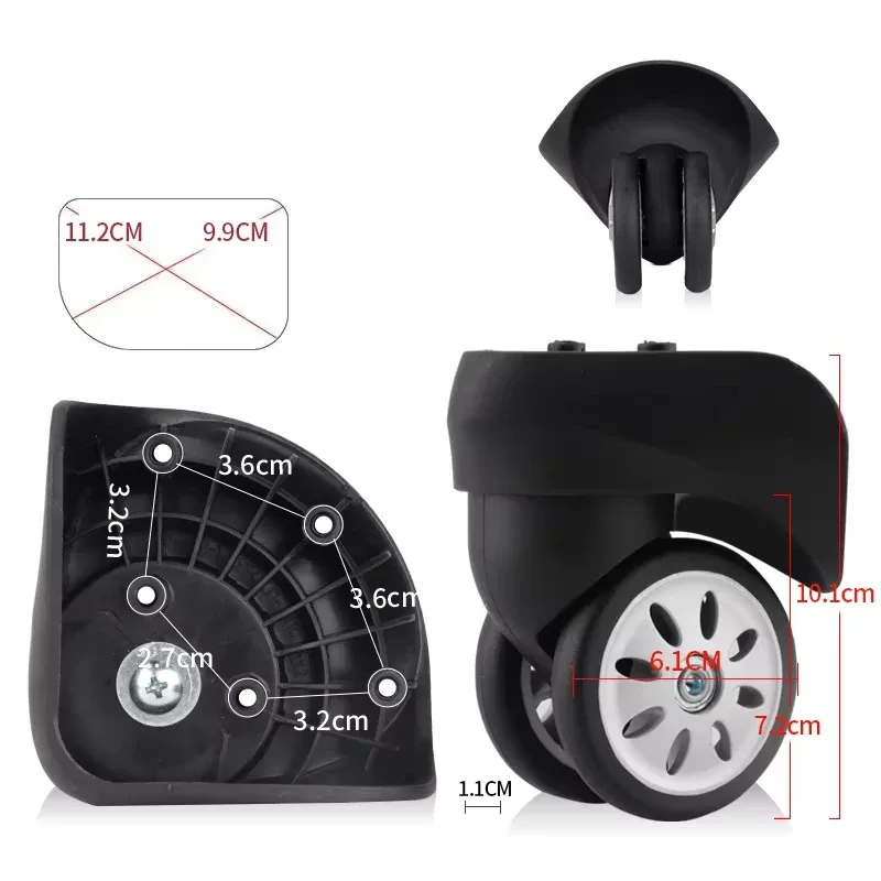 roue universelle adaptée aux valises samsontie, remplacement des roues v03/v56, accessoires de valise, pièces de rechange