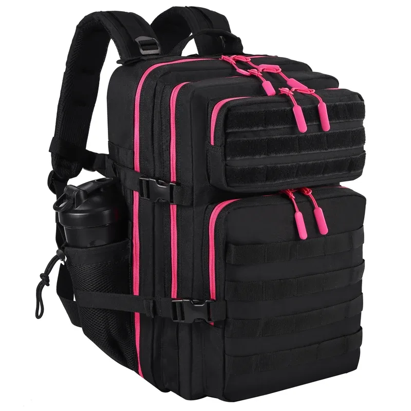 sacs à dos tactiques d'extérieur 45l, sac de sport d'athlète de grande capacité pour fitness, sport, entraînement, randonnée, avec porte-bouteille