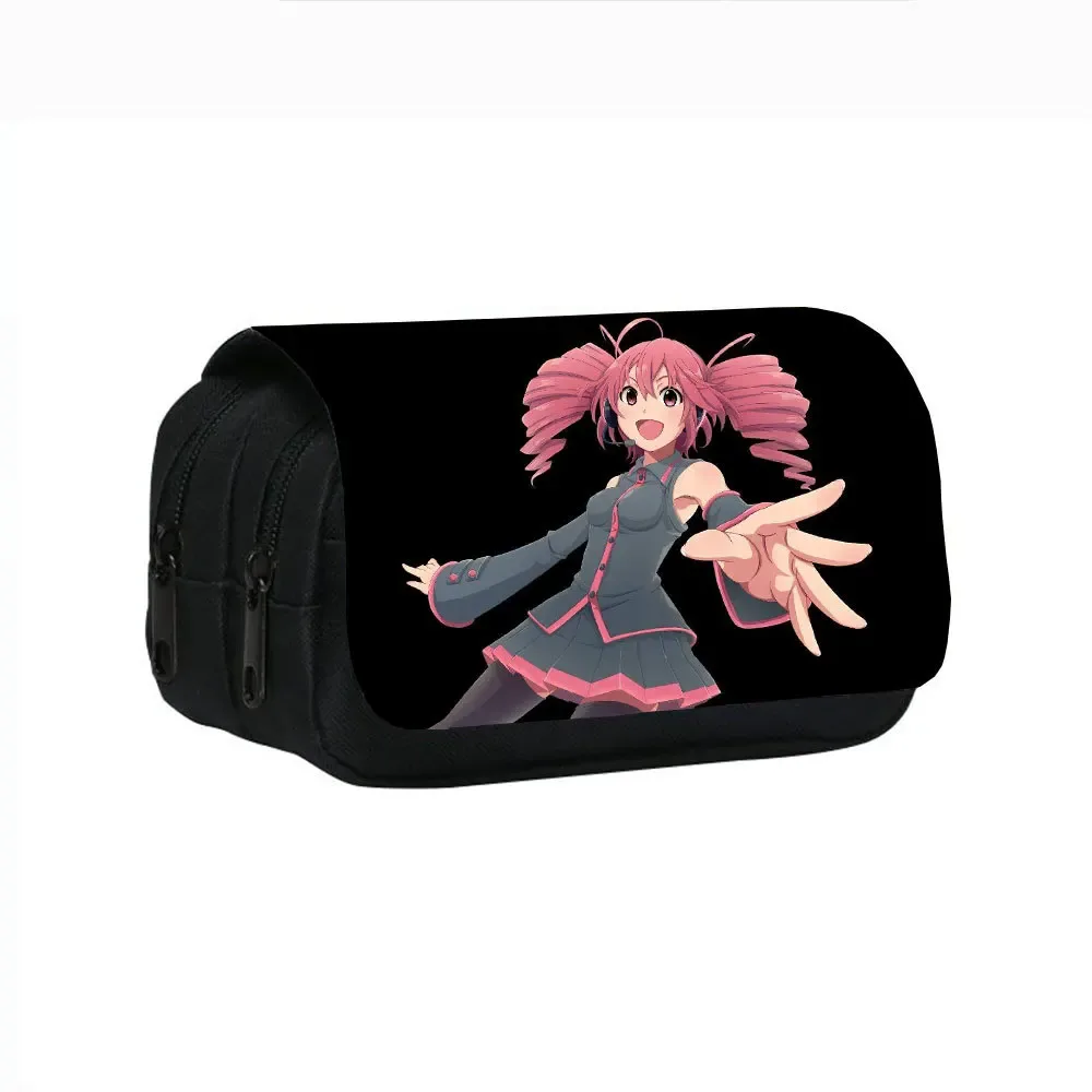 nouveau produit stress te te kasane teto imprimé double couche trousse à crayons stress étudiant papeterie sac