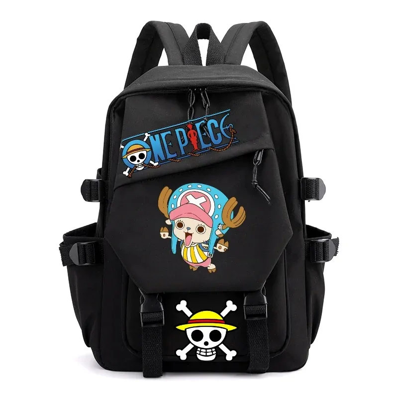 sac à dos one piece pour adolescents, sac à dos pour ordinateur portable, monkey d. luffy, grande capacité, sacs d'école pour étudiants, sac de voyage décontracté pour l'extérieur