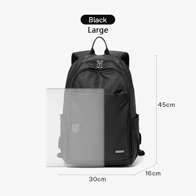 sac à dos unisexe fouvor pour l'extérieur, grande capacité, léger, simple, pour les voyages, l'école, les sports, les jeunes adolescents 2961-21