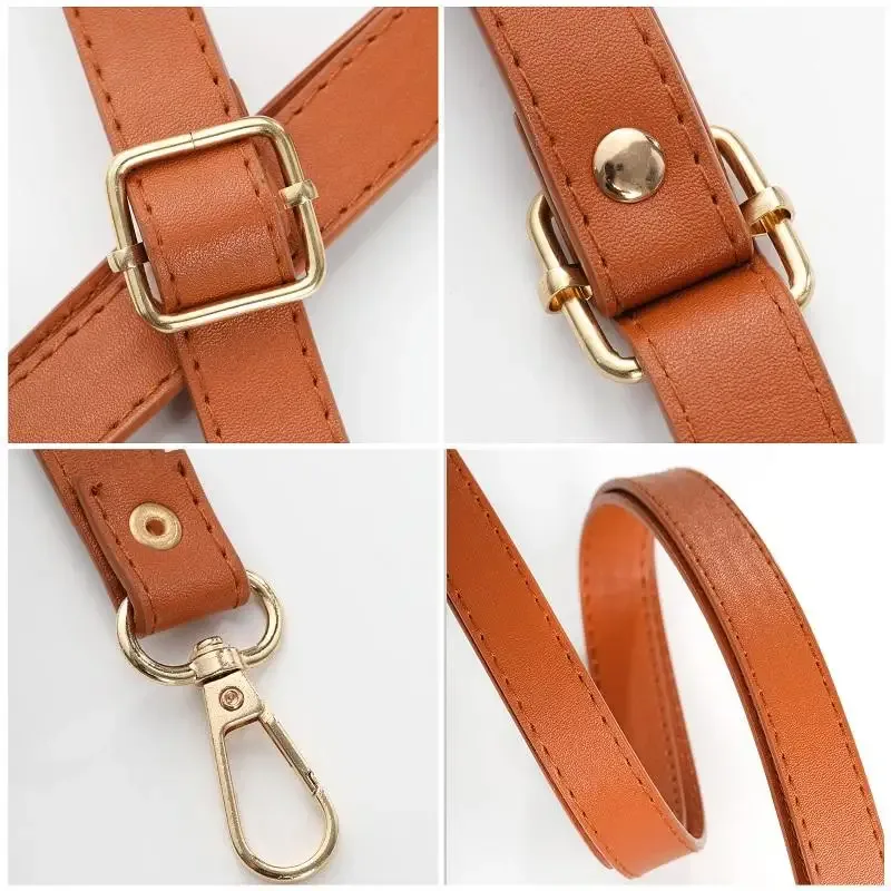 sangle de sac à bandoulière en cuir pu, double couche, ceinture de remplacement, poignée de sac à main, accessoires de sac, 130cm de long, initié