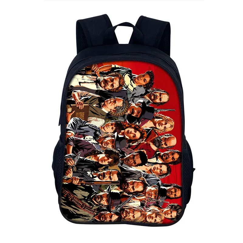 sac à dos red dead redemption, sac d'école 40cm/15.7 pouces, sacs de livres, sac à dos d'ordinateur pour garçon et fille, meilleur cadeau