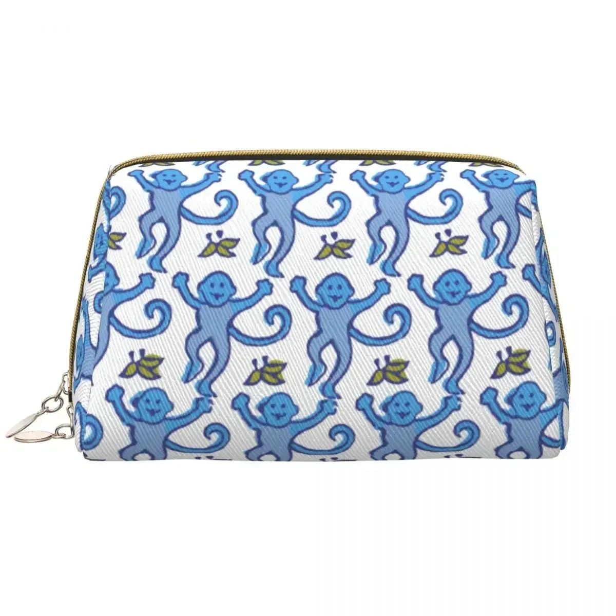sac à cosmétiques de voyage personnalisé pour femme, rouleau preppy, singes, lapin, trousse de toilette et de maquillage, trousse de rangement de beauté pour dames