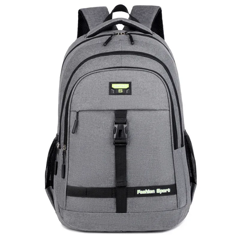 sac à dos décontracté pour étudiants, grande capacité, nouveau modèle pour ordinateur portable d'affaires du collège et du secondaire, sac à dos de couleur unie