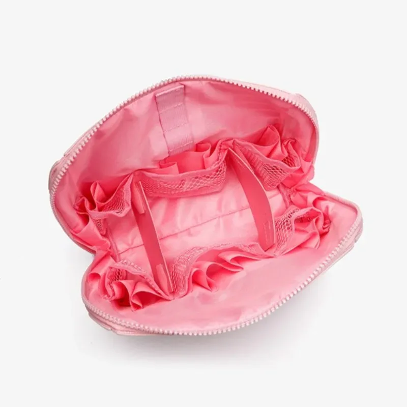 sac de rangement en pvc rayé, grande capacité, pour voyage en plein air, organisateur de produits de toilette, pochette de voyage portable, sac à cosmétiques