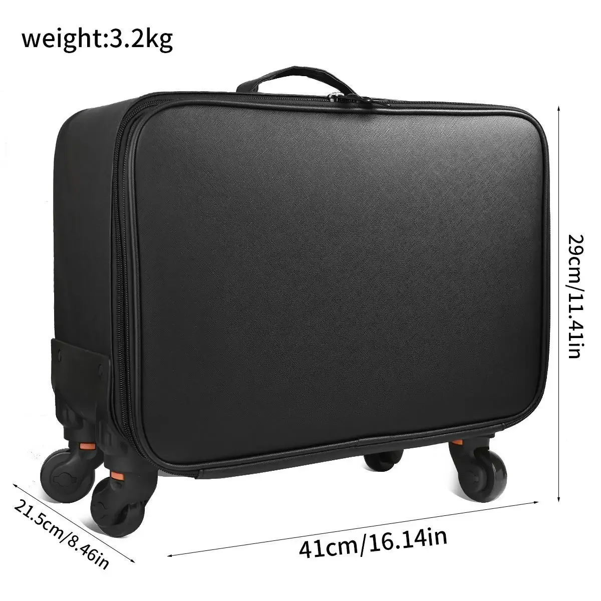 grand étui de maquillage roulant, chariot cosmétique professionnel sur roulettes, organisateur de voyage brodé multicouche pour la beauté