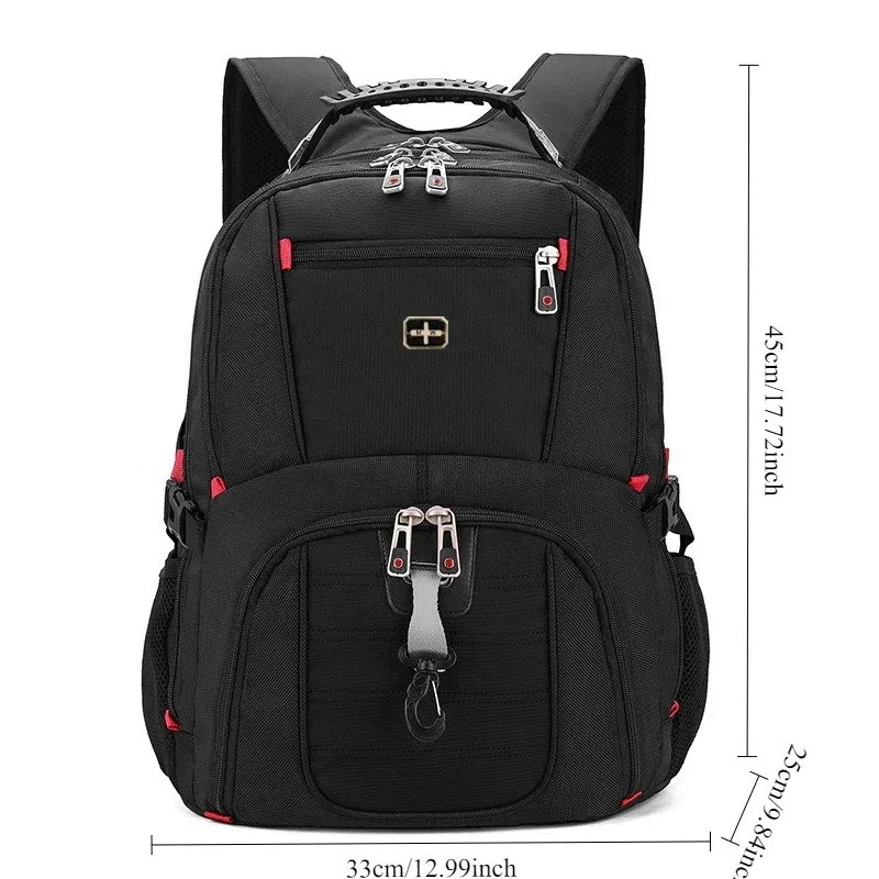 sac à dos pour ordinateur portable en tissu oxford imperméable de grande capacité, sac de voyage scolaire, sac à dos pour étudiants, sac à dos de voyage pour les trajets quotidiens
